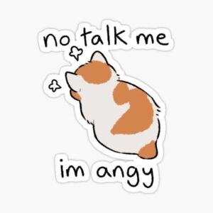 No Talk Me - Sticker