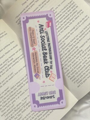 Anti Social Book Club Bookmark