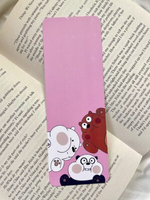 We Bare Bears - All 3 Bears Pink Bookmark