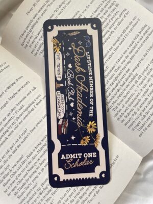 Dark Academia Book Club Bookmark