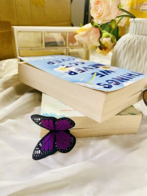 3D Purple Butterfly Wings Bookmark