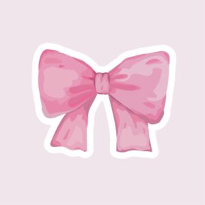Pink Bow - Sticker