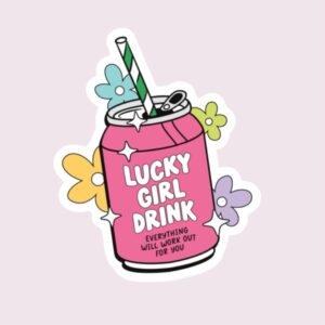 Lucky Girl Drink - Sticker