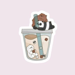 We Bare Bears Iced Coffee - Sticker