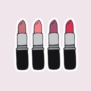 Four Lipsticks - Sticker