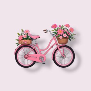 Pink Bicycle - Sticker
