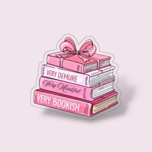 Very Demure Very Mindful Very Bookish - Sticker