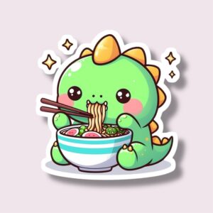 Dinosaur Ramen - Sticker